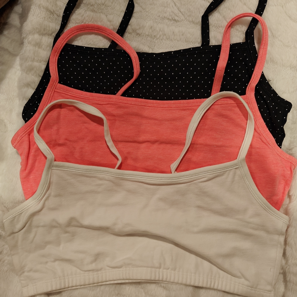 Fruit of the Loom Sports Bra Set - Black, Pink, and White